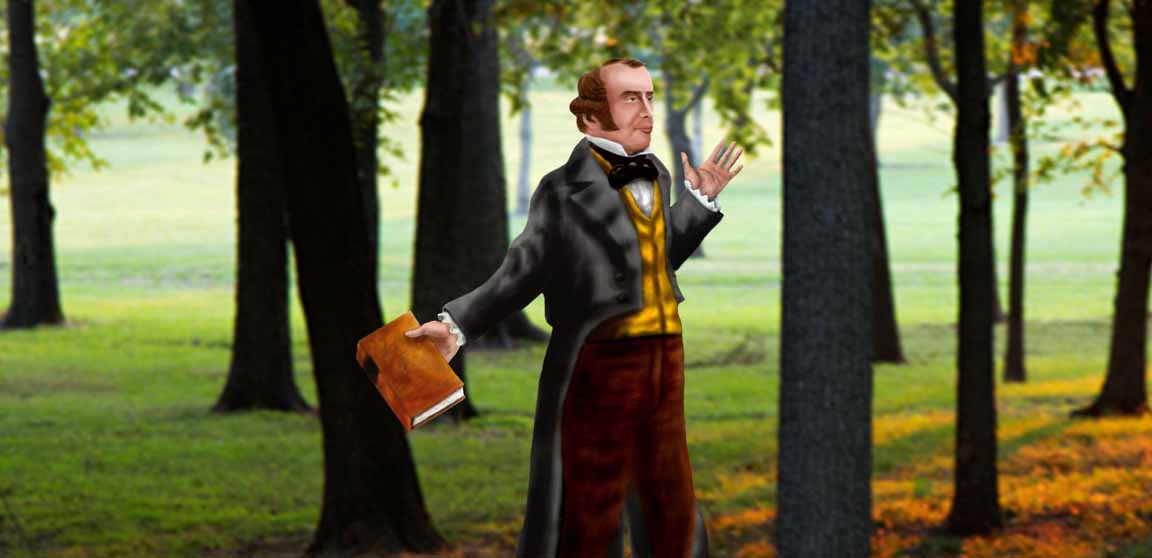 Parley P. Pratt Nauvoo Grove 1845 by grindael.